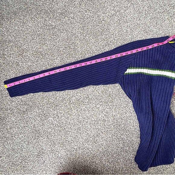 The North Face Men’s Navy Blue Color 55% Acrylic 45% Cotton Chunky Large Sweater - Picture 14 of 15